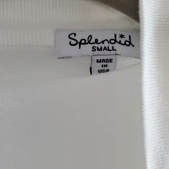 Splendid white cardigan women's size small with 3/4 sleeves. - Picture 3 of 5